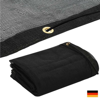 100% HDPE Anhängernetz Feinmaschig mit seil Ladungssicherung Anhänger Schwarz DE