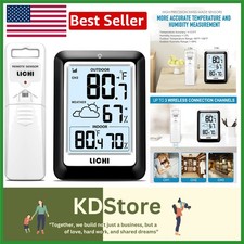 Precision Wireless Indoor/Outdoor Weather Station with Large Display