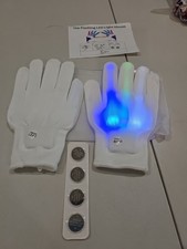 LED Gloves for Teens Adults - Finger Light Gloves with 5 Colors/6 Modes PT3