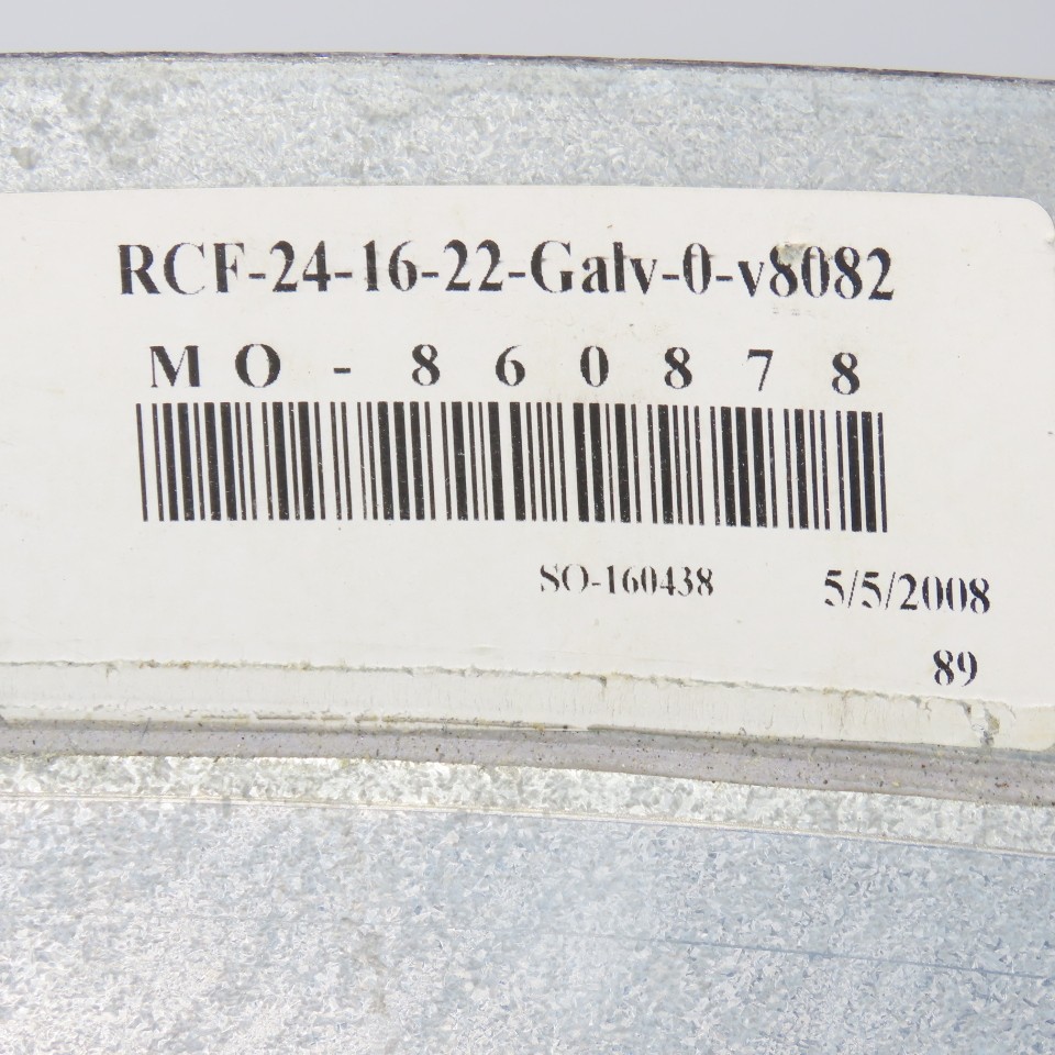 24" x 16" Galvanized Steel Spiral Duct 22 Gauge Increaser/Reducer