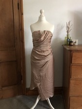 Bianca Spender designer strapless dress. uk size 6