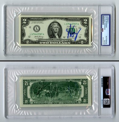 Steve Woz Wozniak SIGNED $2 Dollar Currency Encapsulated PSA AUTOGRAPHED Apple