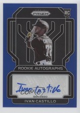 2022 Panini Prizm Rookie Auto Blue Prizm 33/149 Ivan Castillo #RA-IC Auto 0bt4