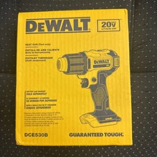 Dewalt DCE530B 20V MAX Heat Gun, Cordless w/ Flat & Hook Nozzle Attachments