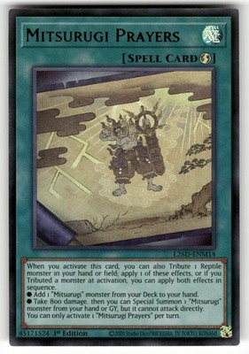 Mitsurugi Prayers (Ultra Rare) L26D-ENM14 Legendary Modern Decks Yu-Gi-Oh NM