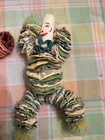 2 Antique Vintage Pinwheel Yo-yo Quilt Dolls. Handmade 1950’s. Pink & Green — photo 3