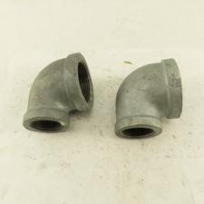 Anvil 1-1/2" to 1" NPT 90  Reducing Elbow Galvanized Iron Pipe Schedule 40 Lot/