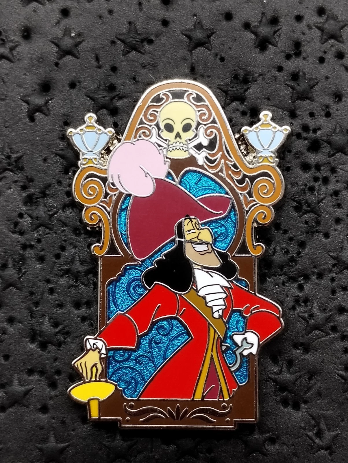 2024 Disney Villains Windows Portrait Captain Hook Peter Pan Trading Pin