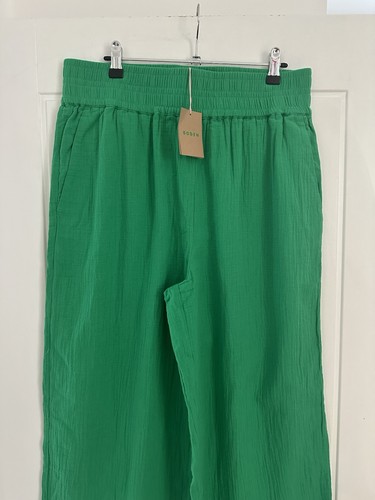 Boden Cropped Double Cloth Trousers Sapling Green Size 14R - BNWT - Picture 2 of 5