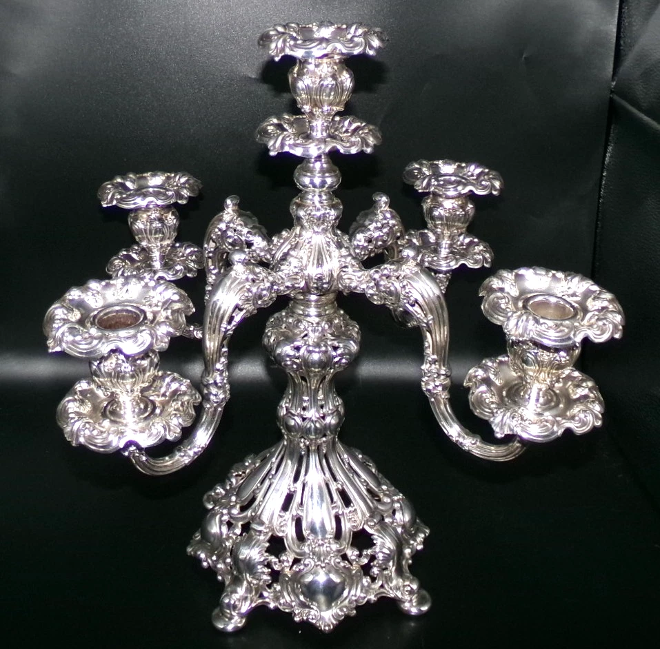 25+ Reed & Barton Antique US Silver-Plated Candlesticks