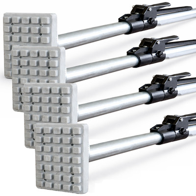 BXR Steel Ratcheting Load Bar Lock (4 Pack)  w/Pads Van Truck Trailer 89'' - 104''