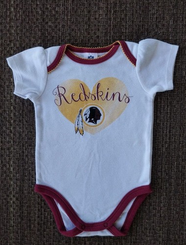 Washington Redskins Onezie Baby Size 0-3 Months NFL Team Apparel Free Shipping