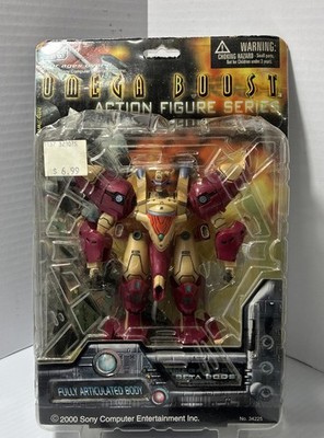 2000 Blue Box Toys Omega Boost Beta Boost  Action Figure Sony Computer Damaged