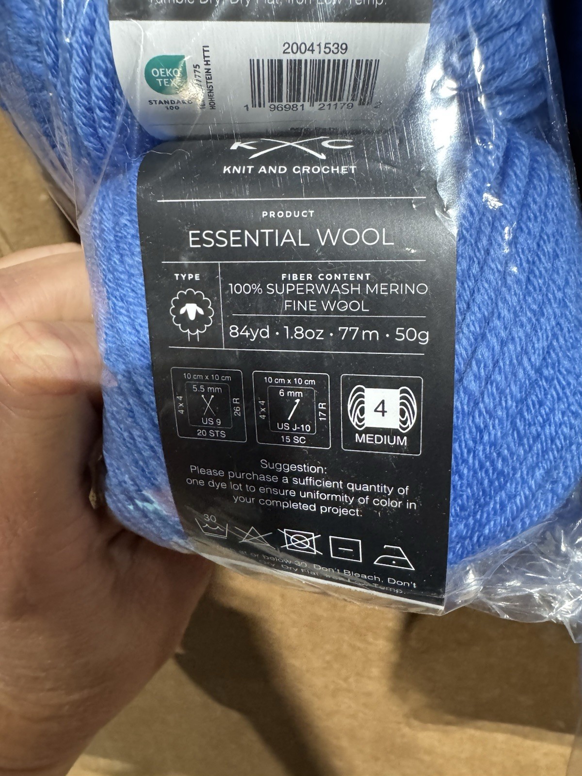 10 K+C Essential FINE Wool, SAILING BLUE ,NEW