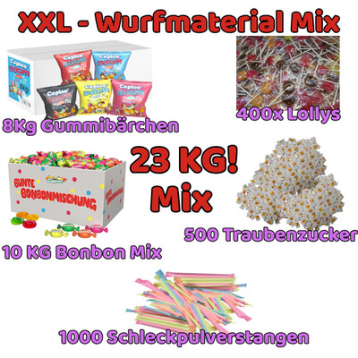 23kg Wurfmaterial Mix Süßigkeiten Kamelle Großpackung Big Box