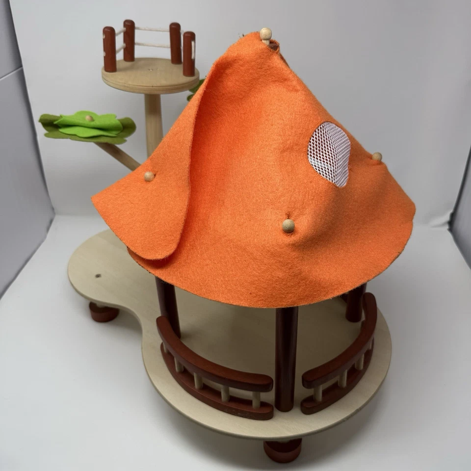 Pintoy Pottery Barn Niños Casa en el árbol de madera Jungle Lodge Juego Casa de muñecas Foto 3 de 4