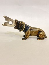 Vintage Bronce Sigarret Cutter In The Form Of a Dog