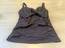black underwire LANDS END swimsuit top tankini size 6