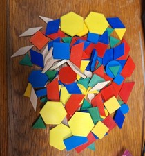 50 Geometric Pattern Shapes Tangram Manipulatives Preschool Kindergarten