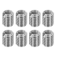 8Pcs Threaded Insert Stainless Steel M6-1 Female to M8-1.25 Male 10mm Long
