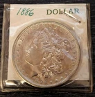 1886 MORGAN SILVER DOLLAR $1 UNITED STATES COIN