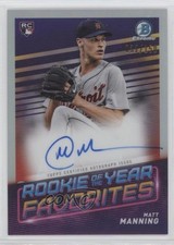 2022 Bowman Rookie of the Year Favorites 32/150 Matt Manning #ROYF-MM Auto u6m