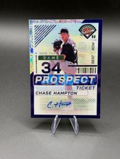 2024 Prospect Edition Chase Hampton Prospect Ticket Autograph Prizm /49 #34