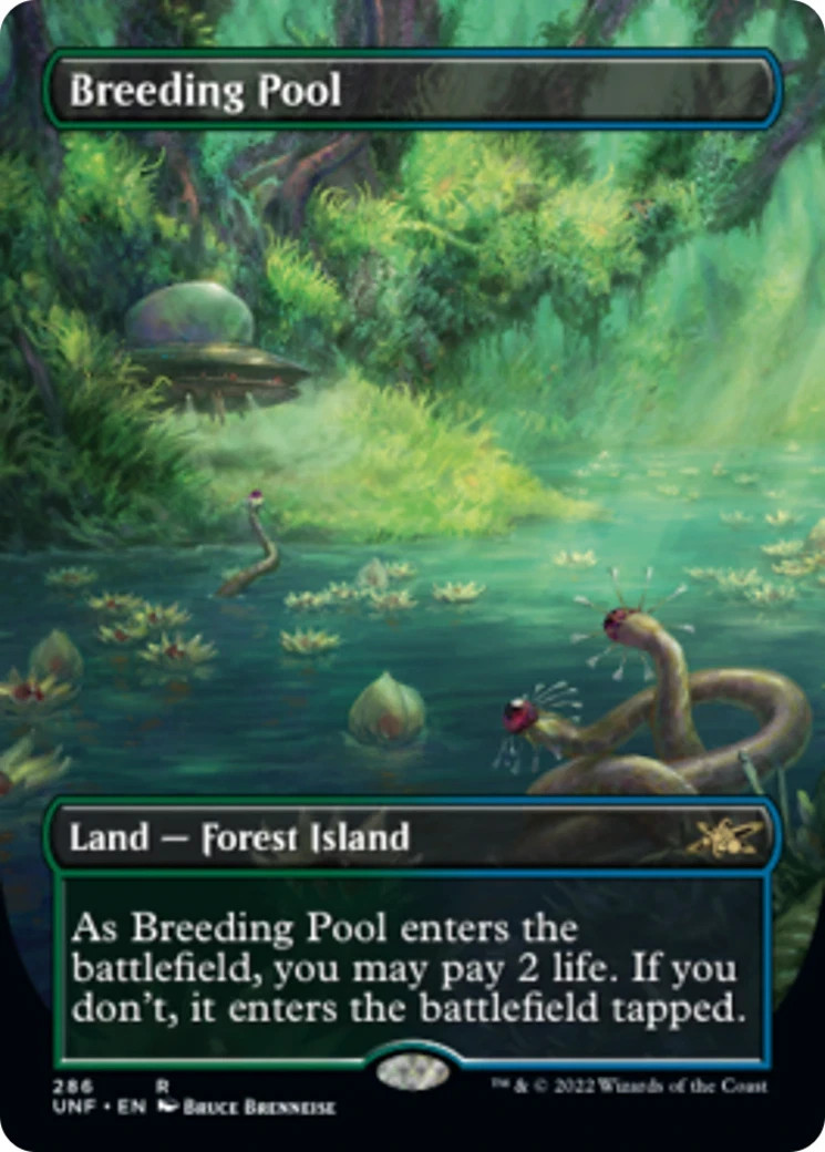 Breeding Pool #286 MTG Unfinity UNF Borderless Rare Mint-Near Mint