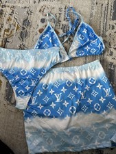 Xl Women  s Bathing Suit, Three Piece