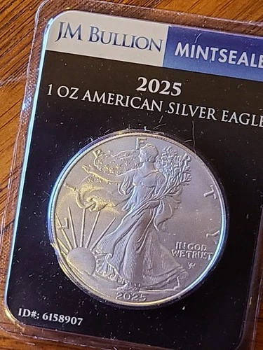 2025 American Silver Eagle 1 oz .999 Fine Silver $1 BU JM Bullion MintSealed