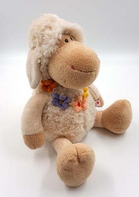Nici Jolly Mower Sheep Lovely With Flower Chain Approx 35cm