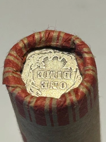 UNSEARCHED 💰LINCOLN CENT ROLL 💰BARBER DIME 90% + INDIAN END 🔥FREE SHIPPING
