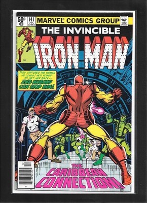 Iron Man #141 (1980): ''The Caribbean Connection!'' Bronze Age Marvel! VF- (7.5)!