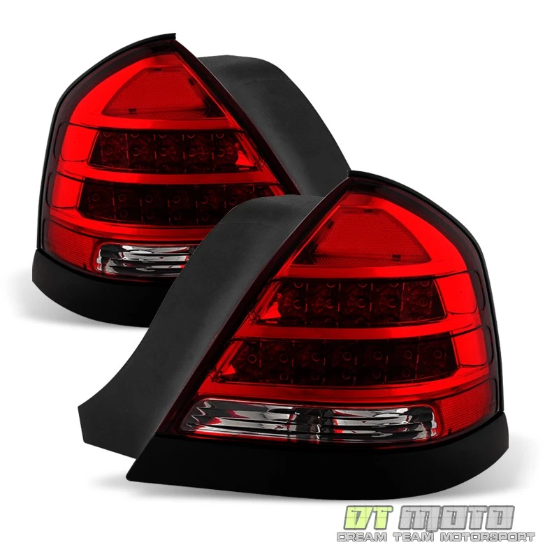 1998-2011 Ford Crown Victoria черная отделка светодиодные задние фонари пара слева + справа - Изображение 2 из 4