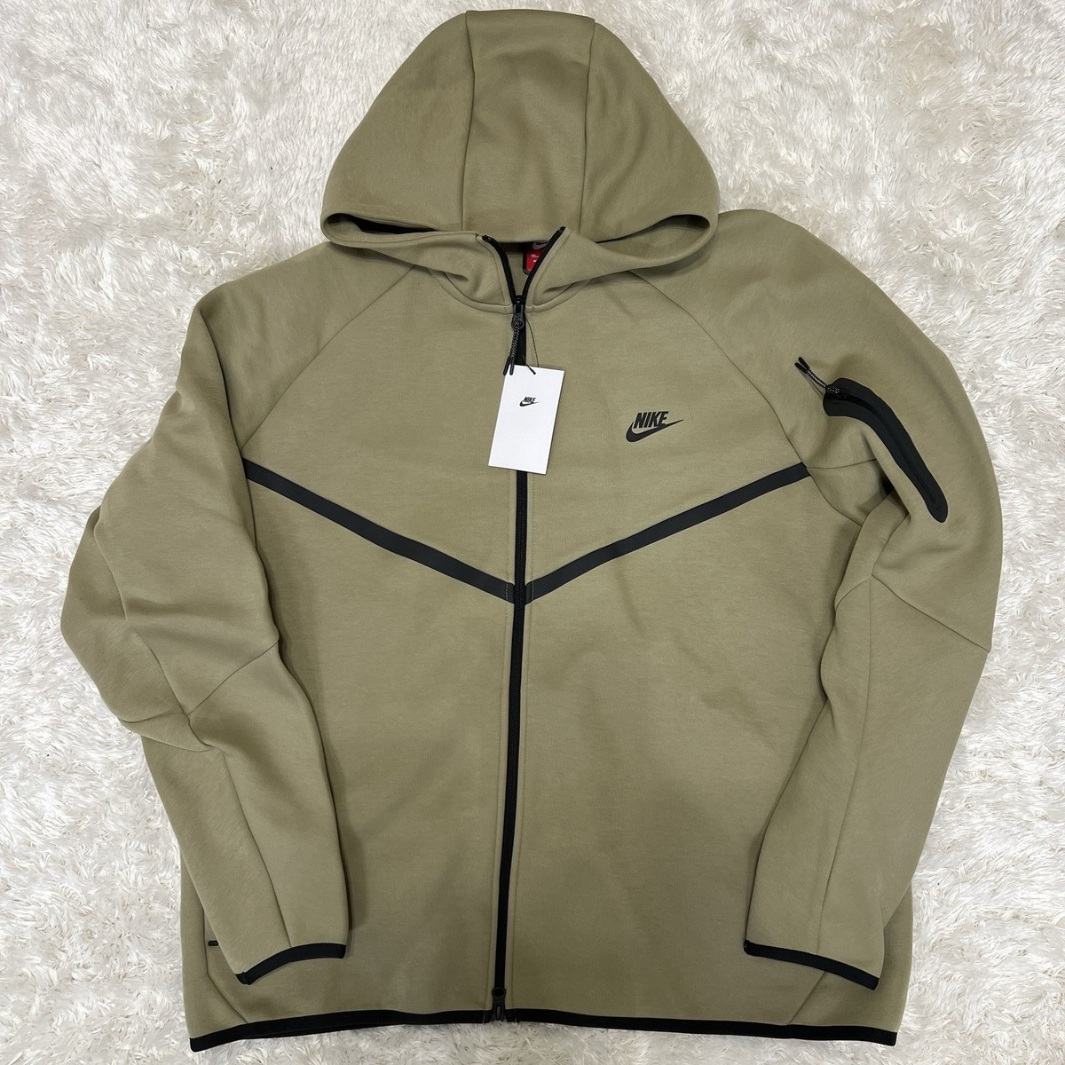 Nike Windrunner Tech Fleece Zip Hoodie Neutral Olive HV0949-277