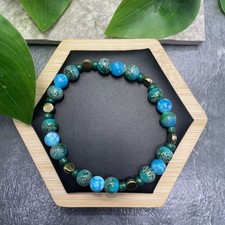 Handmade Bead Beaded Stackable 7.5  Plus Stretch Bracelet New Free Ship C1245