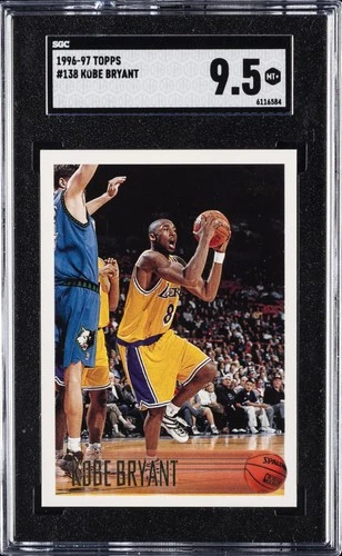 1996 TOPPS #138 KOBE BRYANT ROOKIE RC SGC 9.5