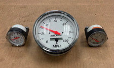 Auto Meter Arctic White Gauges Speedometer 30 Ohm Fuel Rpm 1389 1318 1397