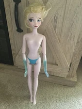 2016 Disney Store Frozen SINGING ELSA DOLL 16" NOT TESTED Nude Articulated Sings