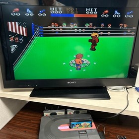 SHARP Twin Famicom Console System AN-500 Black [Maintained Belt Replaced]