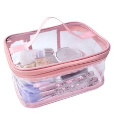 Toiletry Bag Makeup Cosmetic Clear Bag Portable Waterproof Transparent Travel...