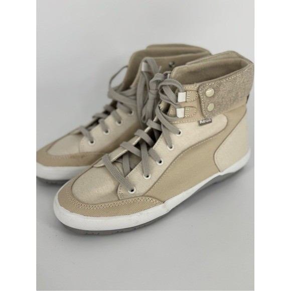Keds Women's NWOT Beige High-Top Sneakers, Size 8.5