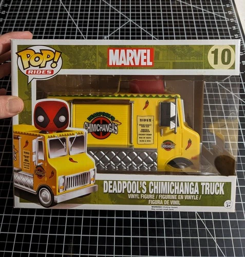 Funko POP! Marvel Deadpool's Chimichanga Truck #10 Vinyl Figure Rides Yellow NEW