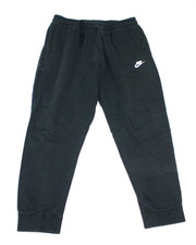 Nike Men Black Sweatpants Casual Swoosh Logo Size XL