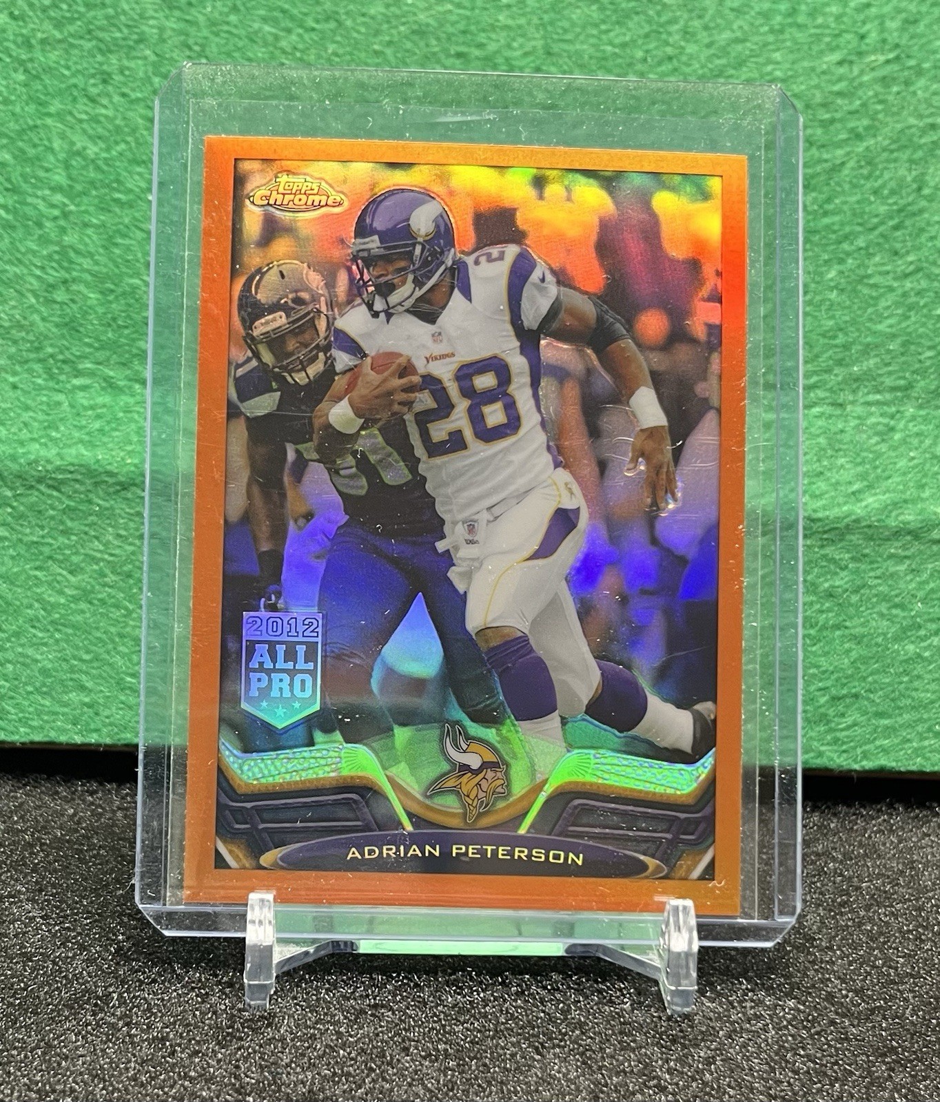 Adrian Peterson 2013 Topps Chrome #100 Orange Refractor