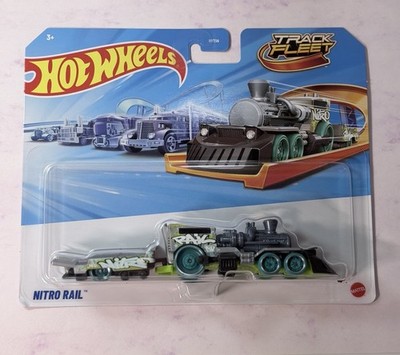 Hot Wheels Nitro Rail 2025 Track Fleet Mix 2 Silver Green Blue