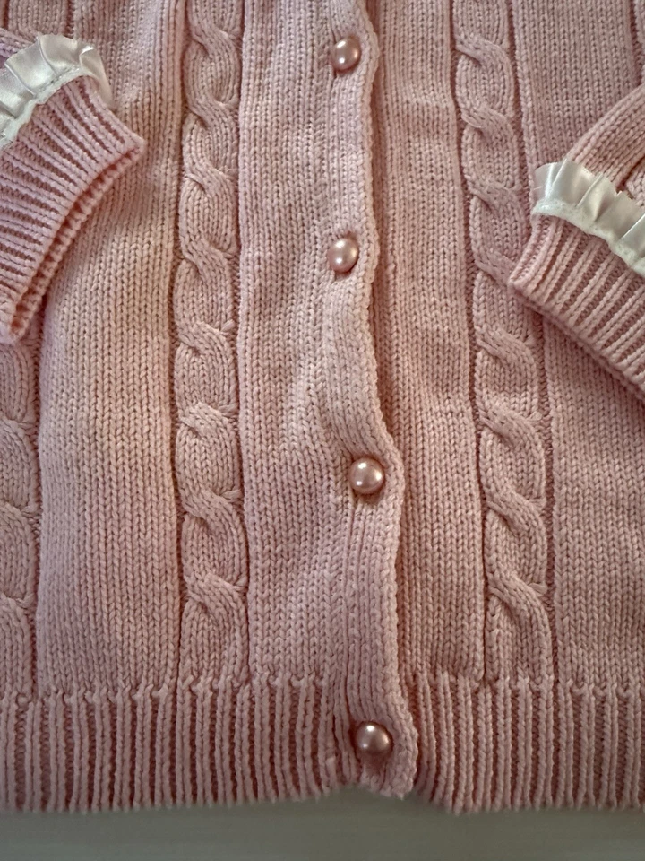 Cárdigan tejido Winnie the Pooh niñas suéter niños talla 10/140 rosa Foto 4 de 4