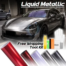 Premium Liquid Metallic Car Auto Sticker Decal Vinyl Wrap Sheet Film Air Release