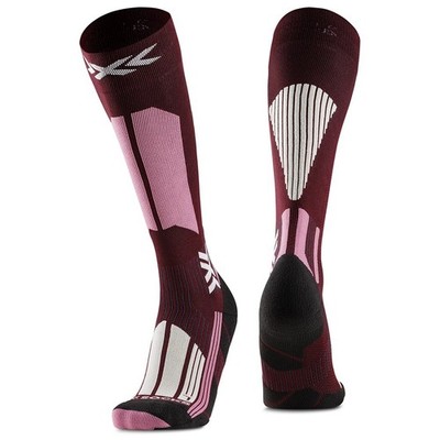 - X-Bionic X-Socks Ski Touring Perform OTC Damen Skisocken, Deep Purple/Light Sa