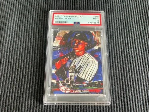 2021 TOPPS PROJECT 70 #149 AARON JUDGE / ANDREW THIELE PSA 9 MINT  YANKEES